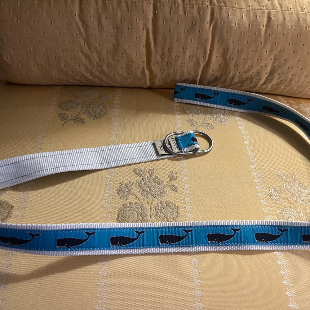 Womens Blue and White Whale Belt